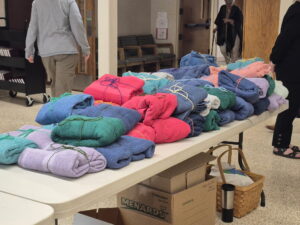 Dubuque 25 Spring Rally Assembling health kits